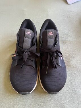 Adidas Black and Pink Women's Athletic Sneakers